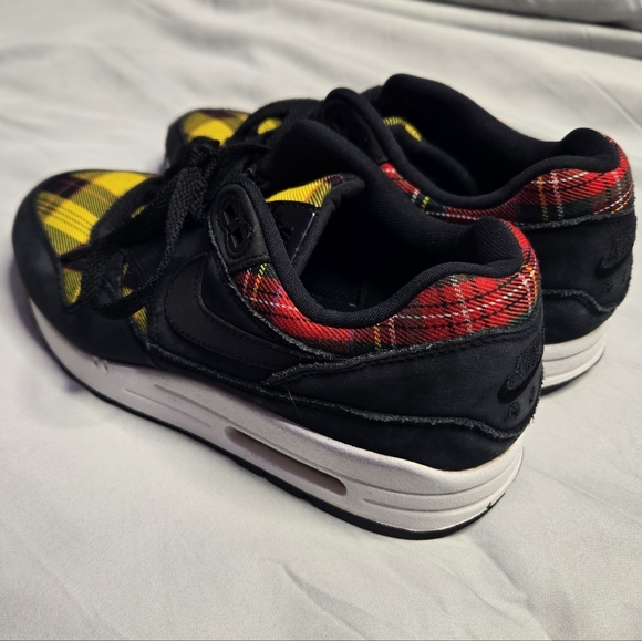Nike Air Max 1 SE "Tartan" Plaid – Rare Mixed Print Sneakers sz 7 - Picture 5 of 10